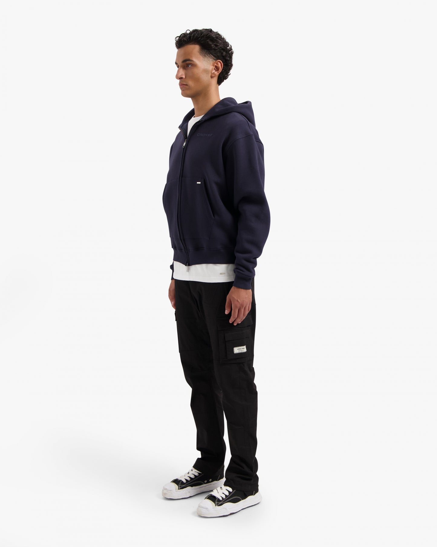 CROYEZ BASIC ZIP HOODIE - NAVY