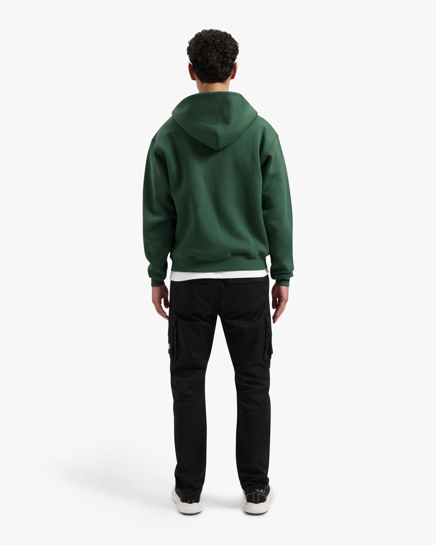 CROYEZ BASIC ZIP HOODIE - DARK GREEN