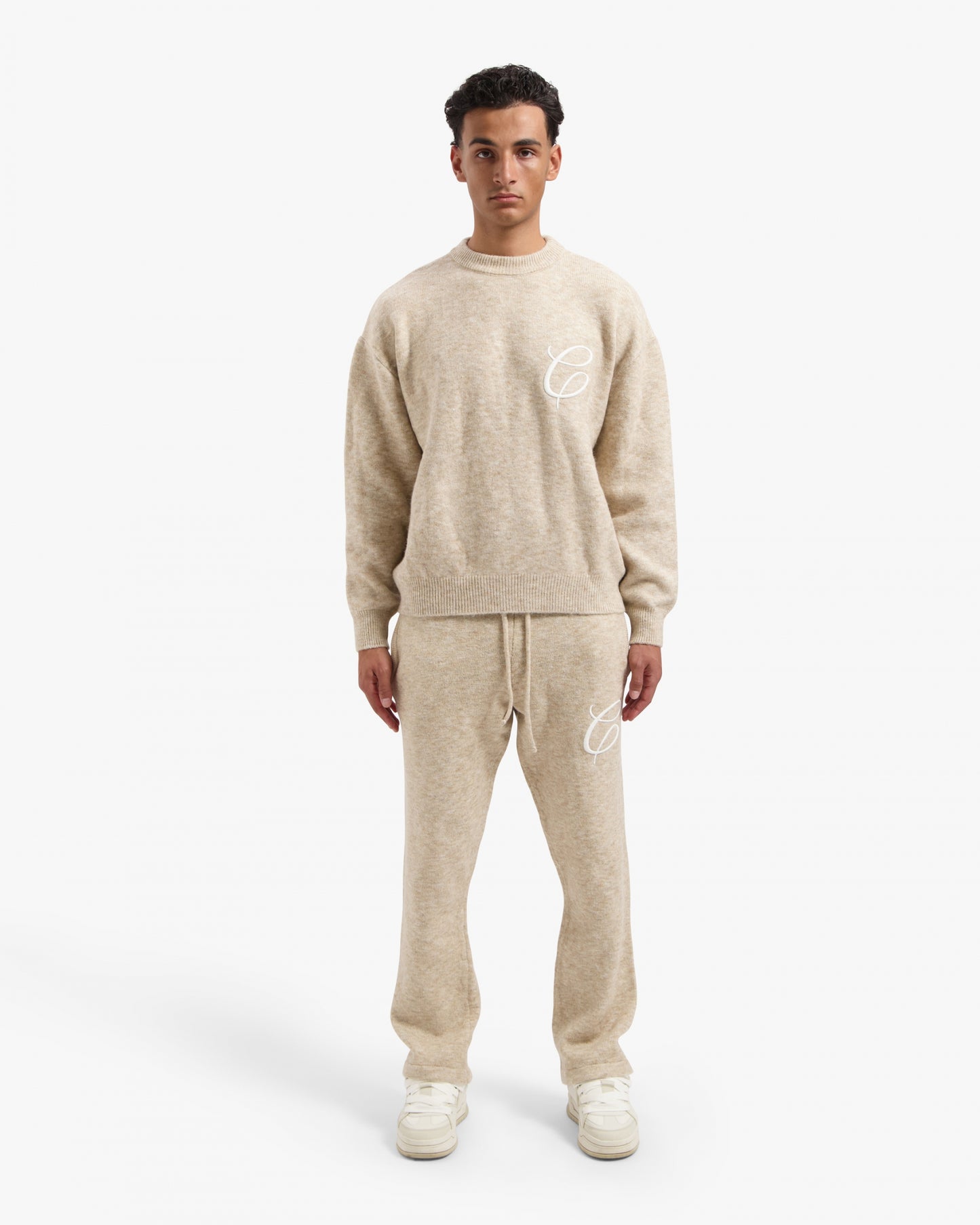 CROYEZ ESSENCE KNIT SWEATER - BEIGE