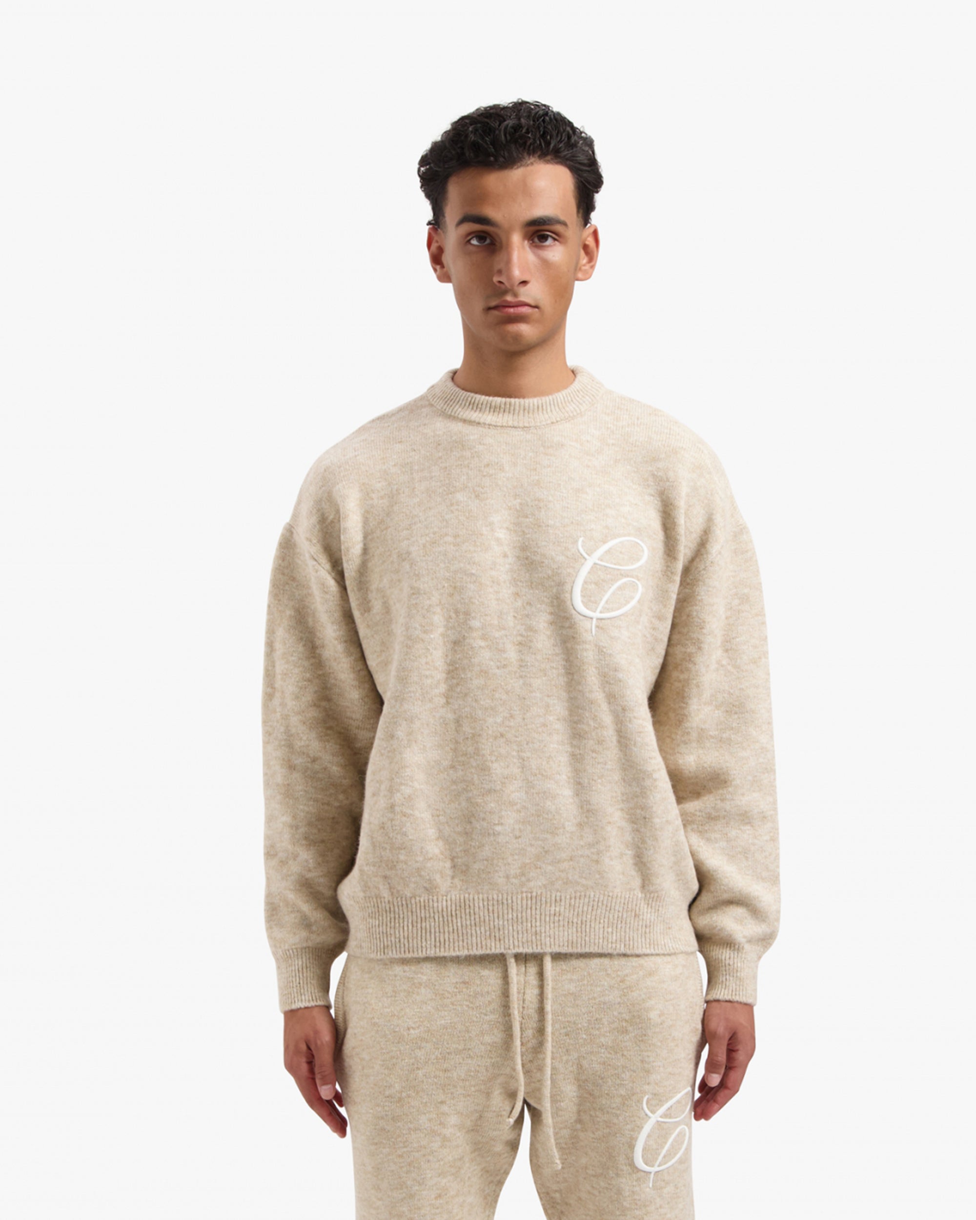 Croyez Essence Knit Tracksuit | Beige