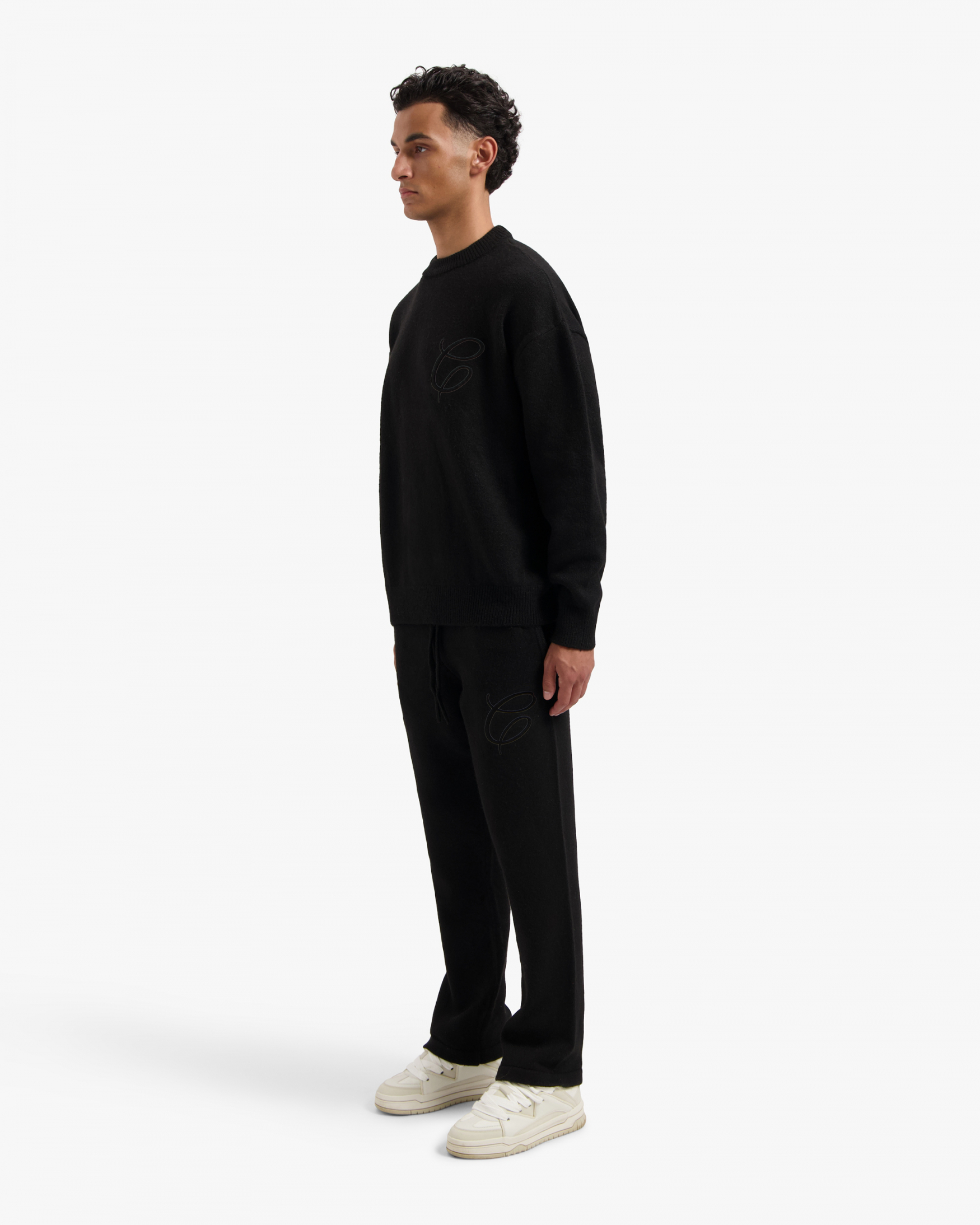Croyez Essence Knit Tracksuit | Black/Black