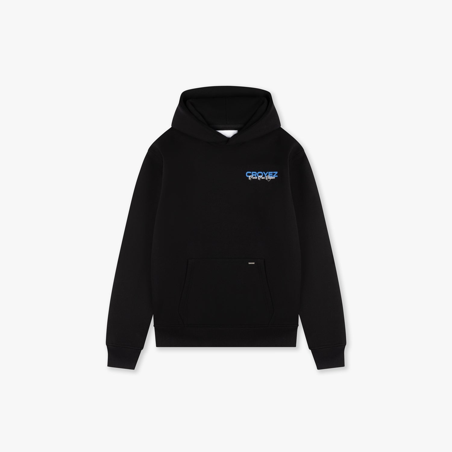 CROYEZ FRÈRES HOODIE | BLACK/COBALT
