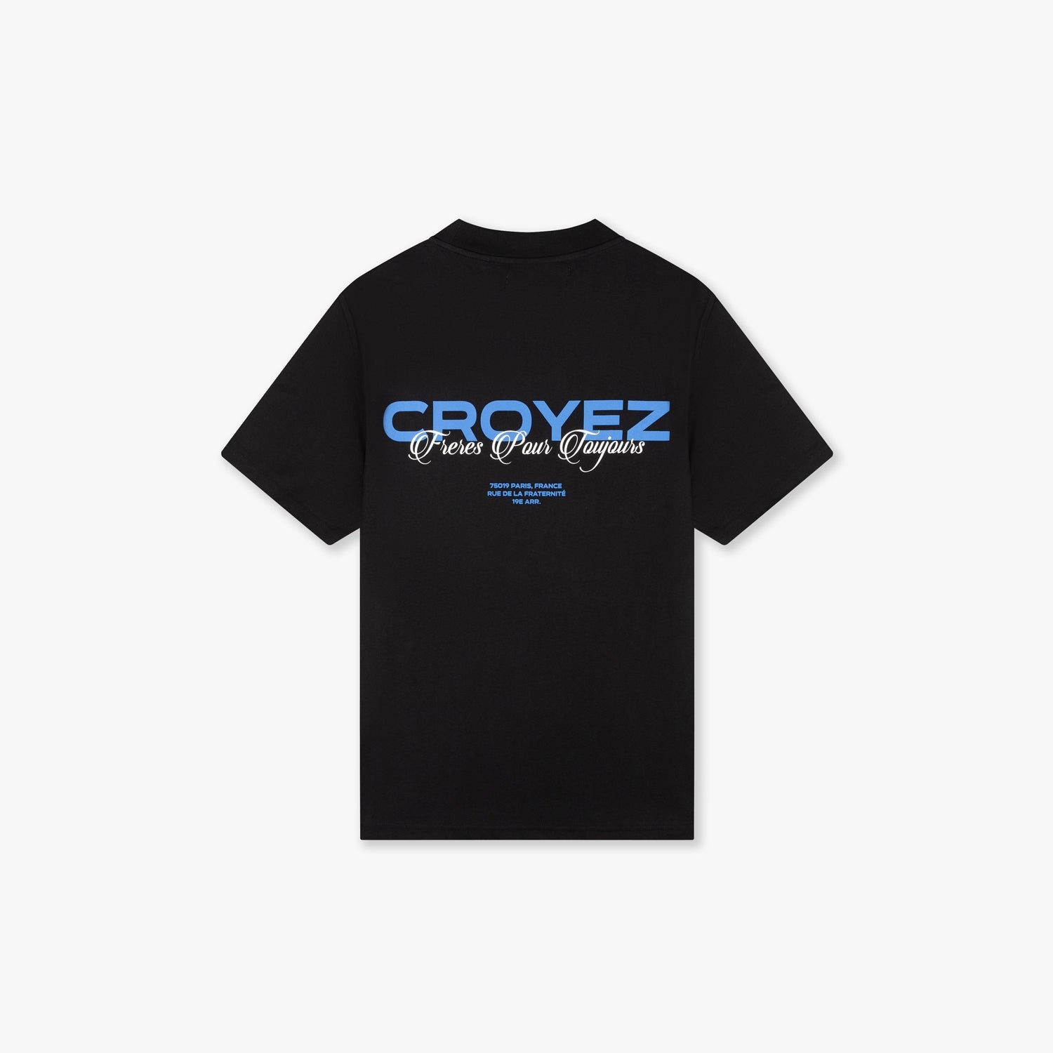 CROYEZ FRÈRES T-SHIRT | BLACK/COBALT