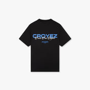 CROYEZ FRÈRES T-SHIRT | BLACK/COBALT