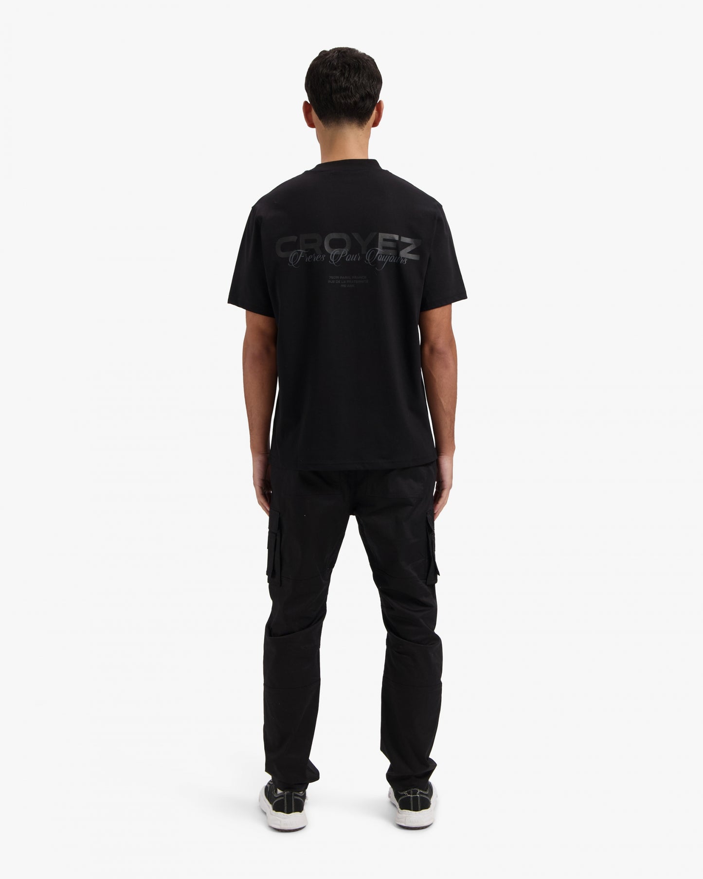 CROYEZ FRÈRES T-SHIRT - BLACK/BLACK