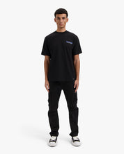 CROYEZ FRÈRES T-SHIRT | BLACK/COBALT