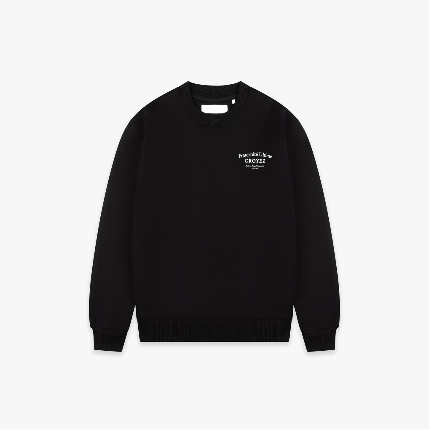 CROYEZ FRATERNIT√Â SWEATER - BLACK