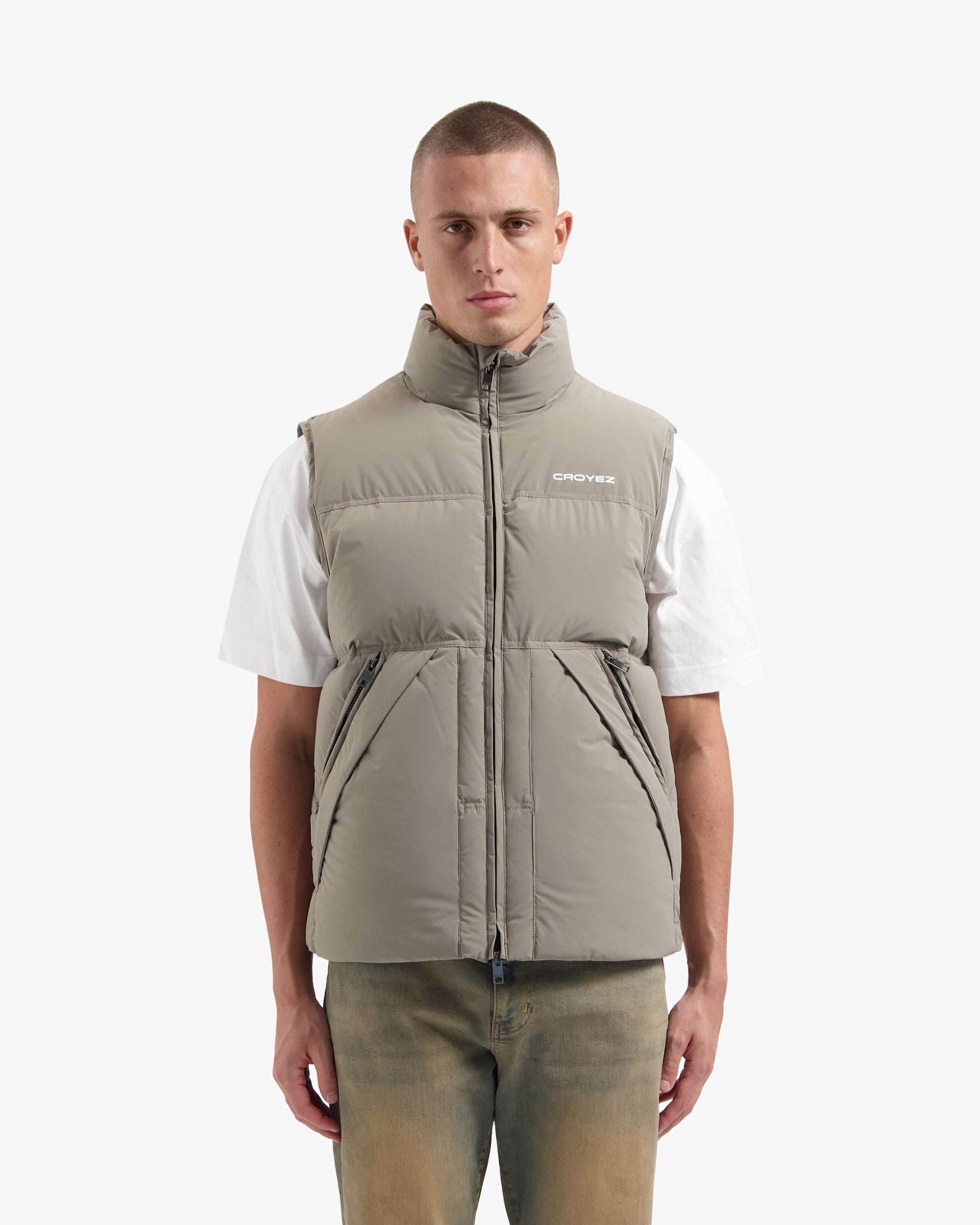 CROYEZ DOWN BODYWARMER | CREAM