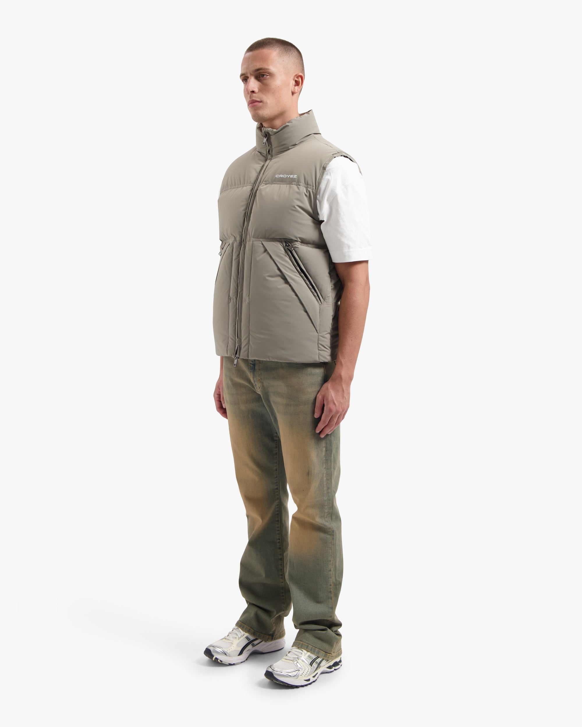 CROYEZ DOWN BODYWARMER | CREAM