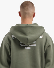 CROYEZ FRATERNITÉ ZIP-HOODIE | DUSTY OLIVE