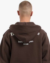 CROYEZ FRATERNITÉ ZIP-HOODIE | BROWN