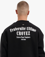 CROYEZ FRATERNITÉ SWEATER | BLACK