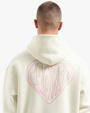 CROYEZ STITCHED HEART HOODIE | OFF-WHITE