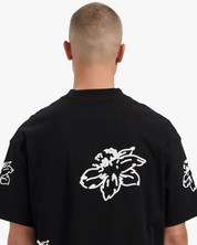CROYEZ FLOWER T-SHIRT | BLACK