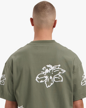 CROYEZ FLOWER T-SHIRT | DUSTY OLIVE