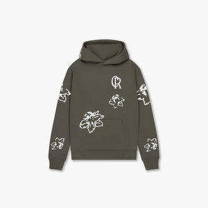 CROYEZ FLOWER HOODIE | DUSTY OLIVE