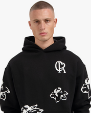 CROYEZ FLOWER HOODIE | BLACK