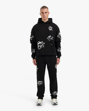 CROYEZ FLOWER HOODIE | BLACK
