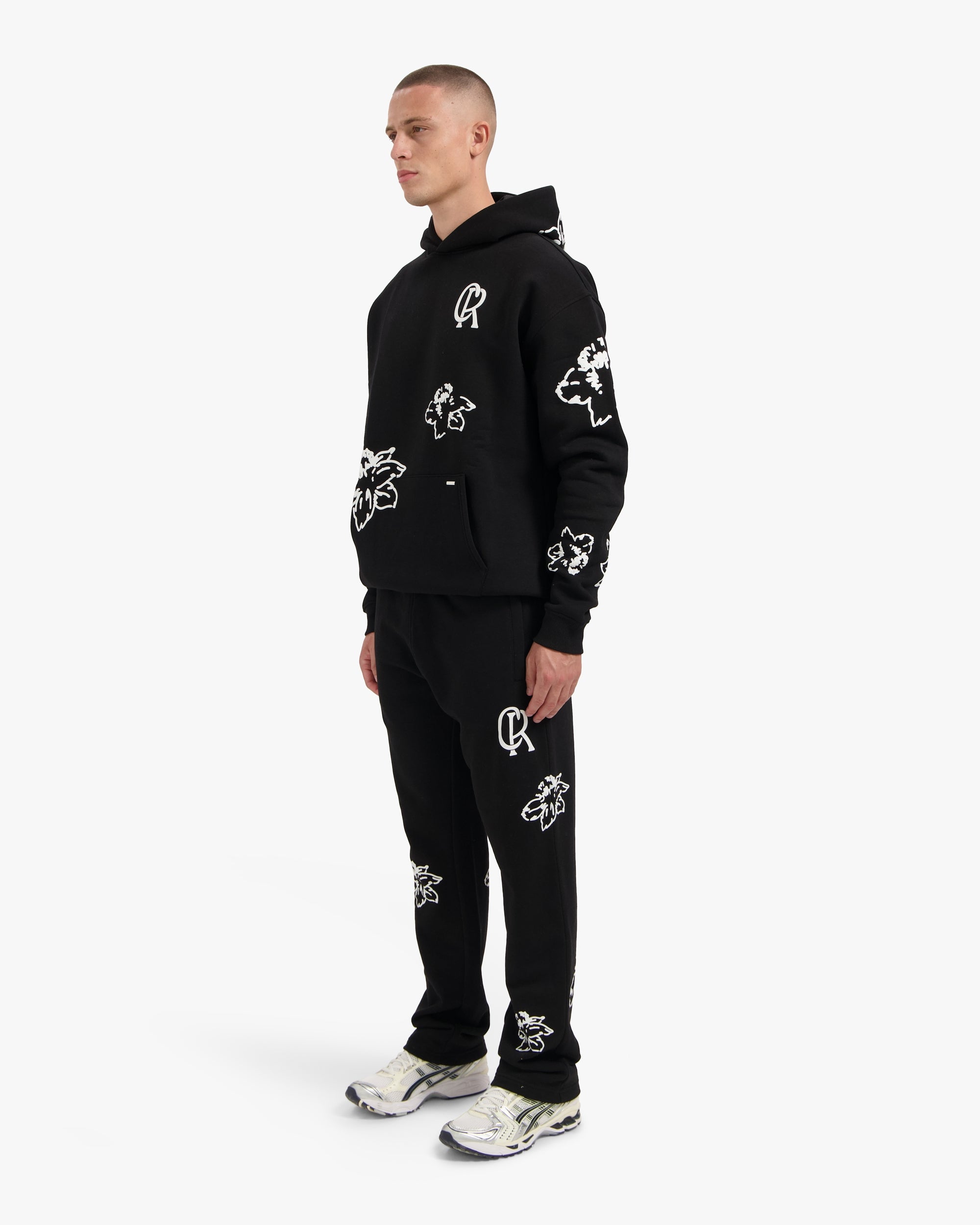 CROYEZ FLOWER HOODIE | BLACK