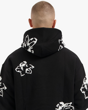 CROYEZ FLOWER HOODIE | BLACK
