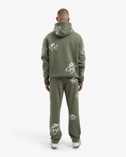 CROYEZ FLOWER HOODIE | DUSTY OLIVE