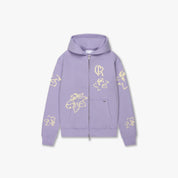 CROYEZ FLOWER ZIP-HOODIE | LILAC