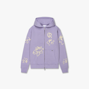 CROYEZ FLOWER ZIP-HOODIE | LILAC