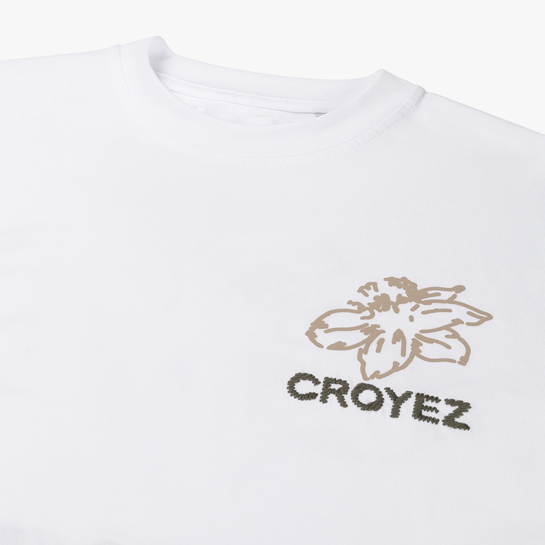 CROYEZ GARDENER LONGSLEEVE T-SHIRT | WHITE