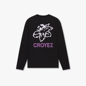 CROYEZ GARDENER LONGSLEEVE T-SHIRT | BLACK/PURPLE