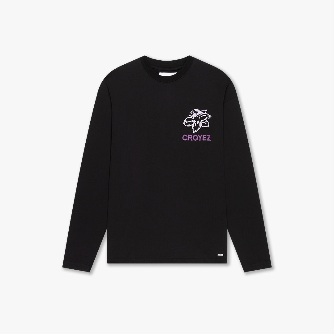 CR1-FW25-25_2904_Croyez_Gardener_Longsleeve_Tshirt_Black-Purple_Front.jpg
