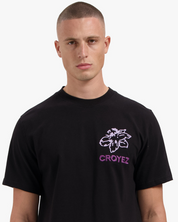 CROYEZ GARDENER T-SHIRT | BLACK/PURPLE