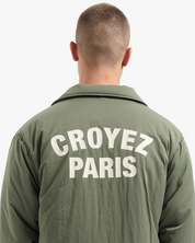 CROYEZ PARIS PADDED COACH JACKET | DUSTY OLIVE