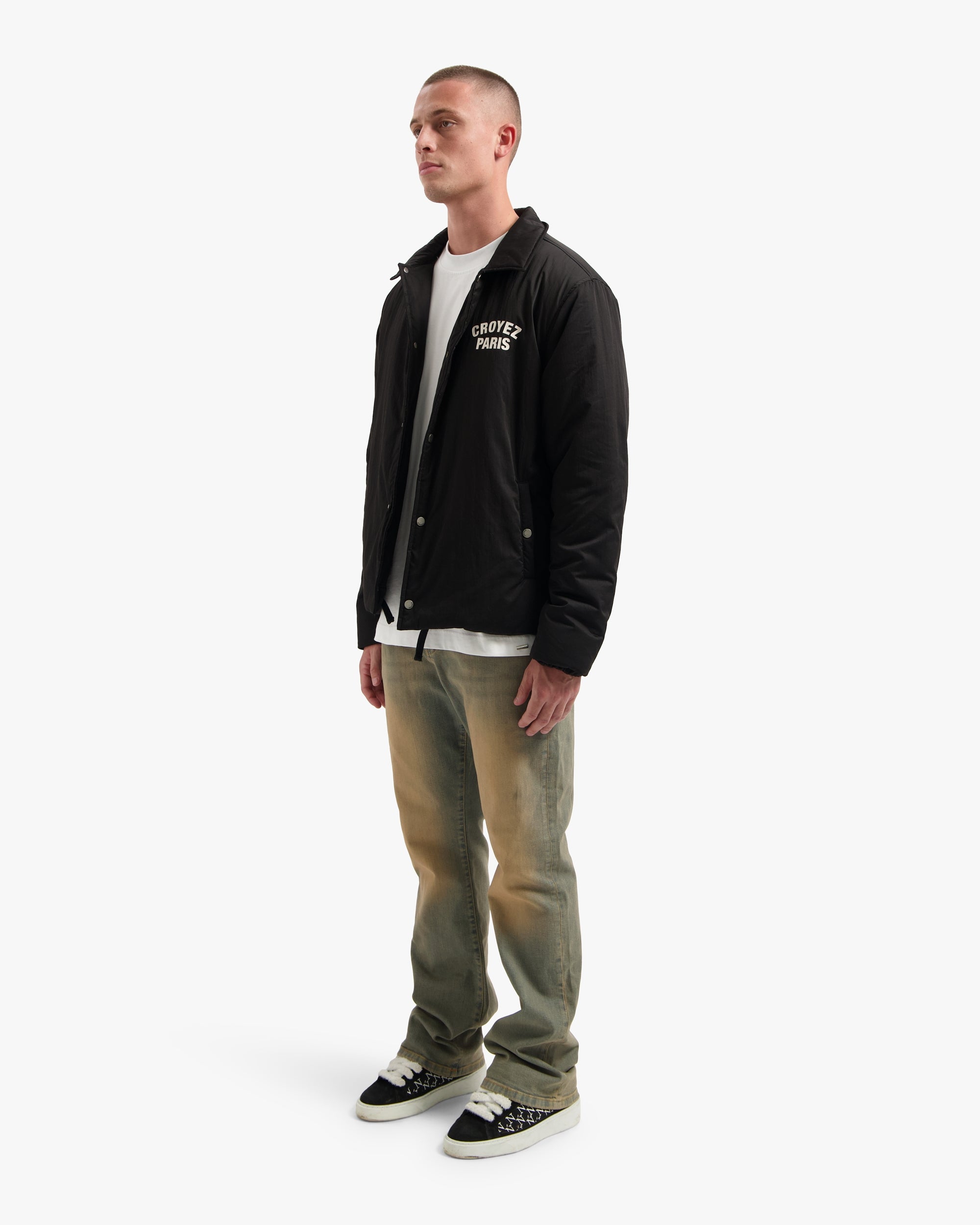 CROYEZ PARIS PADDED COACH JACKET | BLACK
