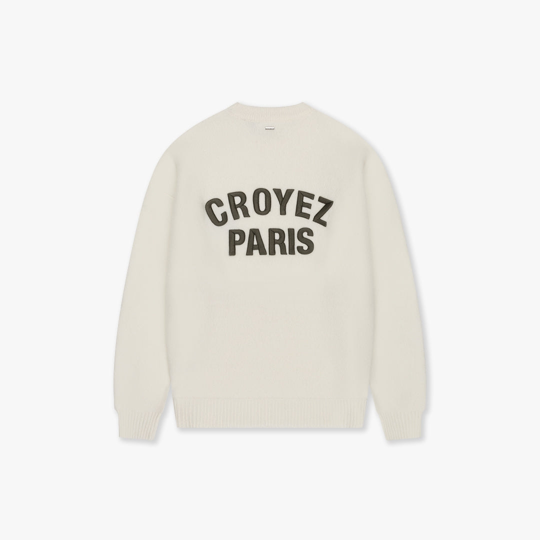 CROYEZ PARIS KNIT SWEATER | OFF-WHITE