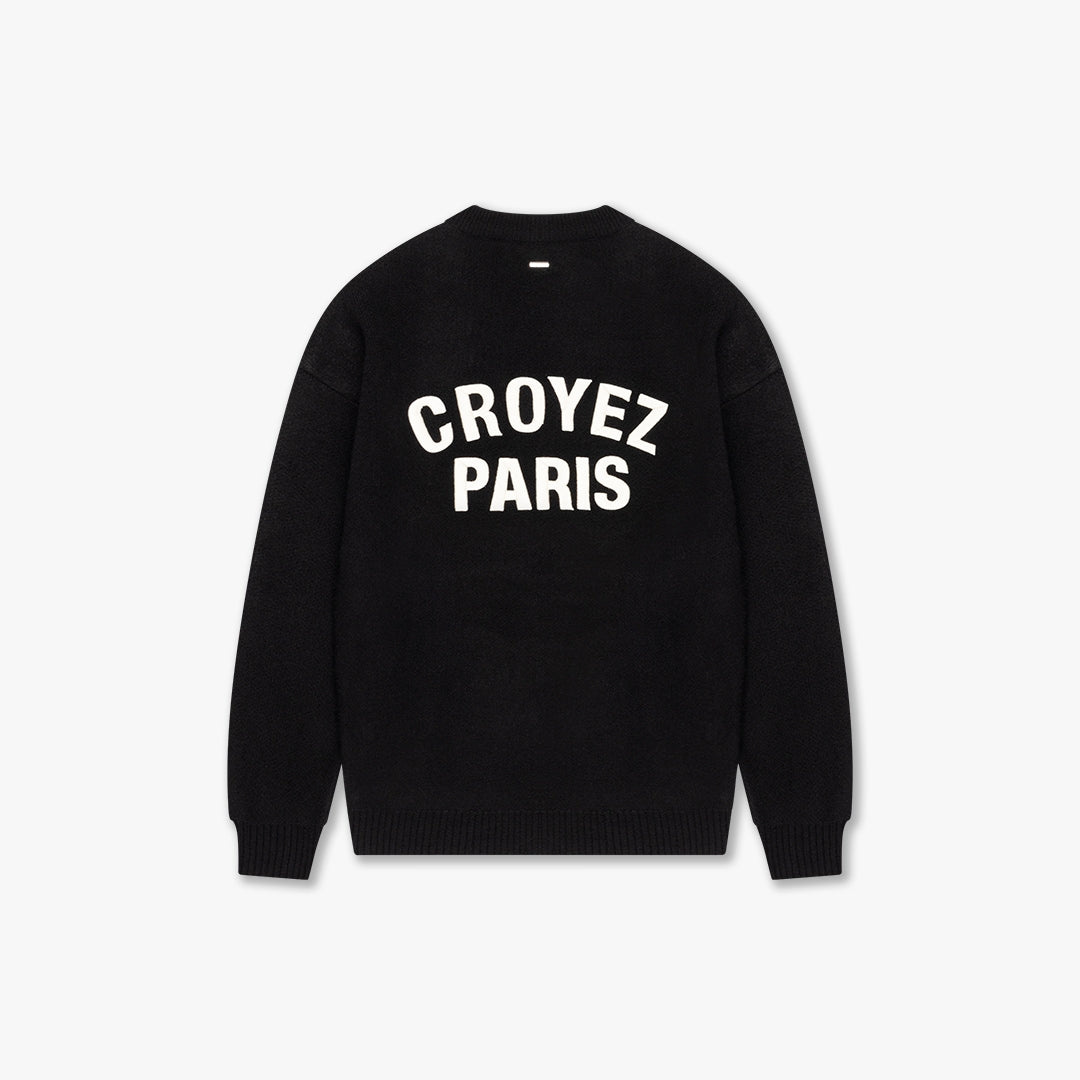 CROYEZ PARIS KNIT SWEATER | BLACK