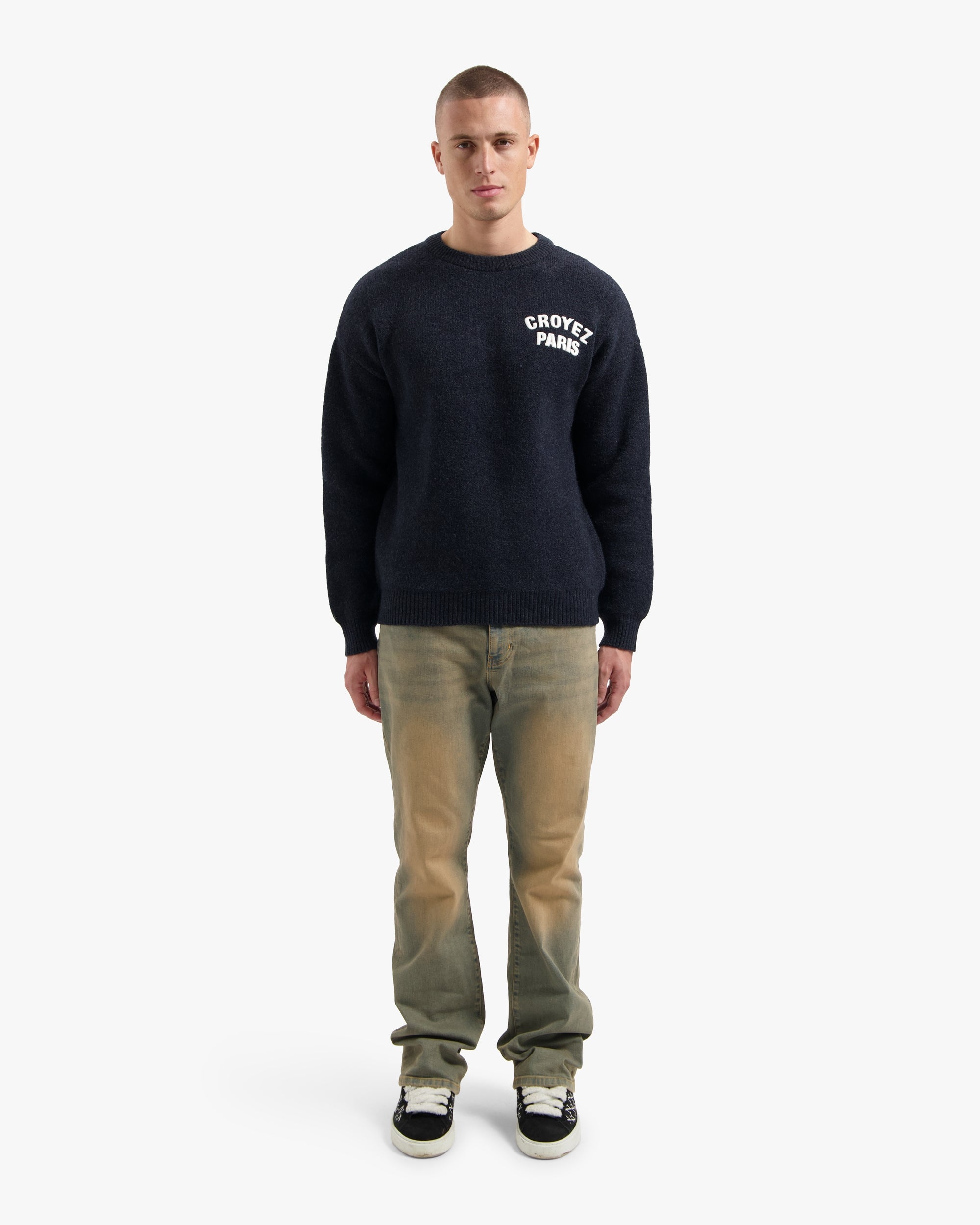 CROYEZ PARIS KNIT SWEATER | NAVY