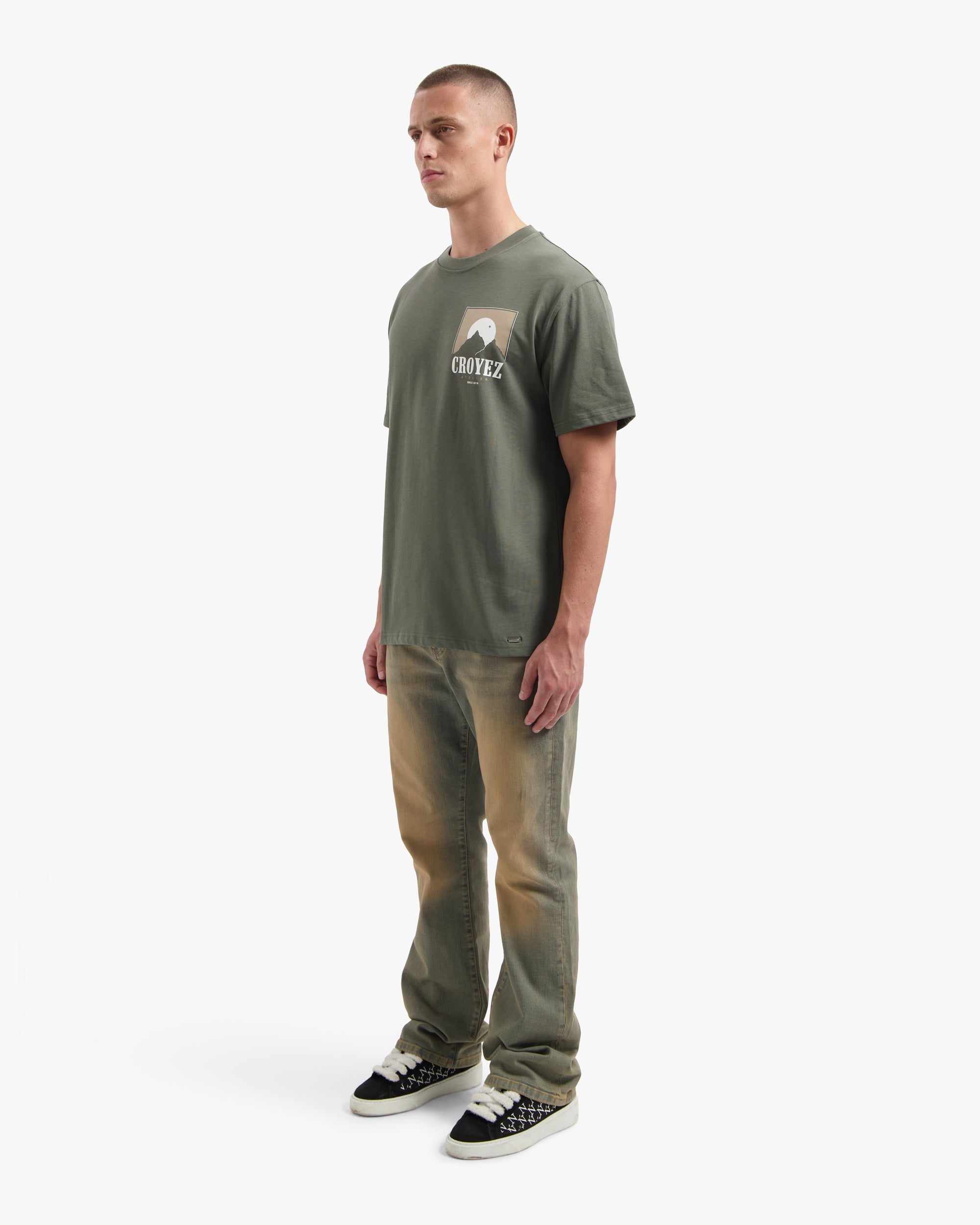 CROYEZ SLOPES T-SHIRT | DUSTY OLIVE