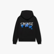 CROYEZ BOTANIQUE ZIP-HOODIE | BLACK/COBALT