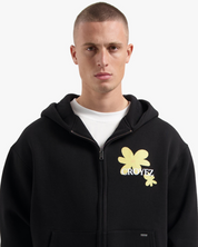 CROYEZ BOTANIQUE ZIP-HOODIE | BLACK/LIME