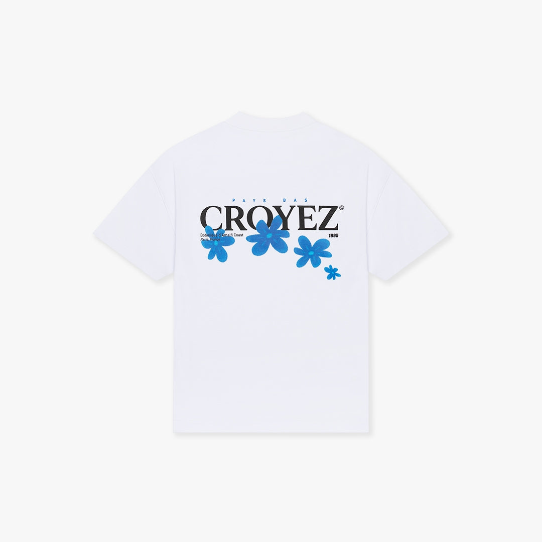 CROYEZ BOTANIQUE T-SHIRT | WHITE/COBALT