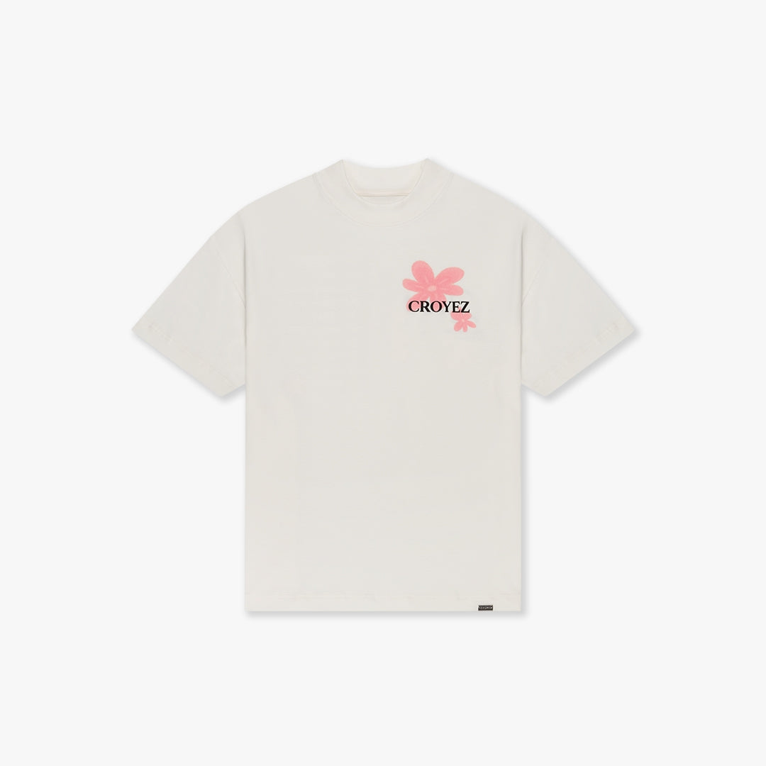CROYEZ BOTANIQUE T-SHIRT | OFF-WHITE/PINK