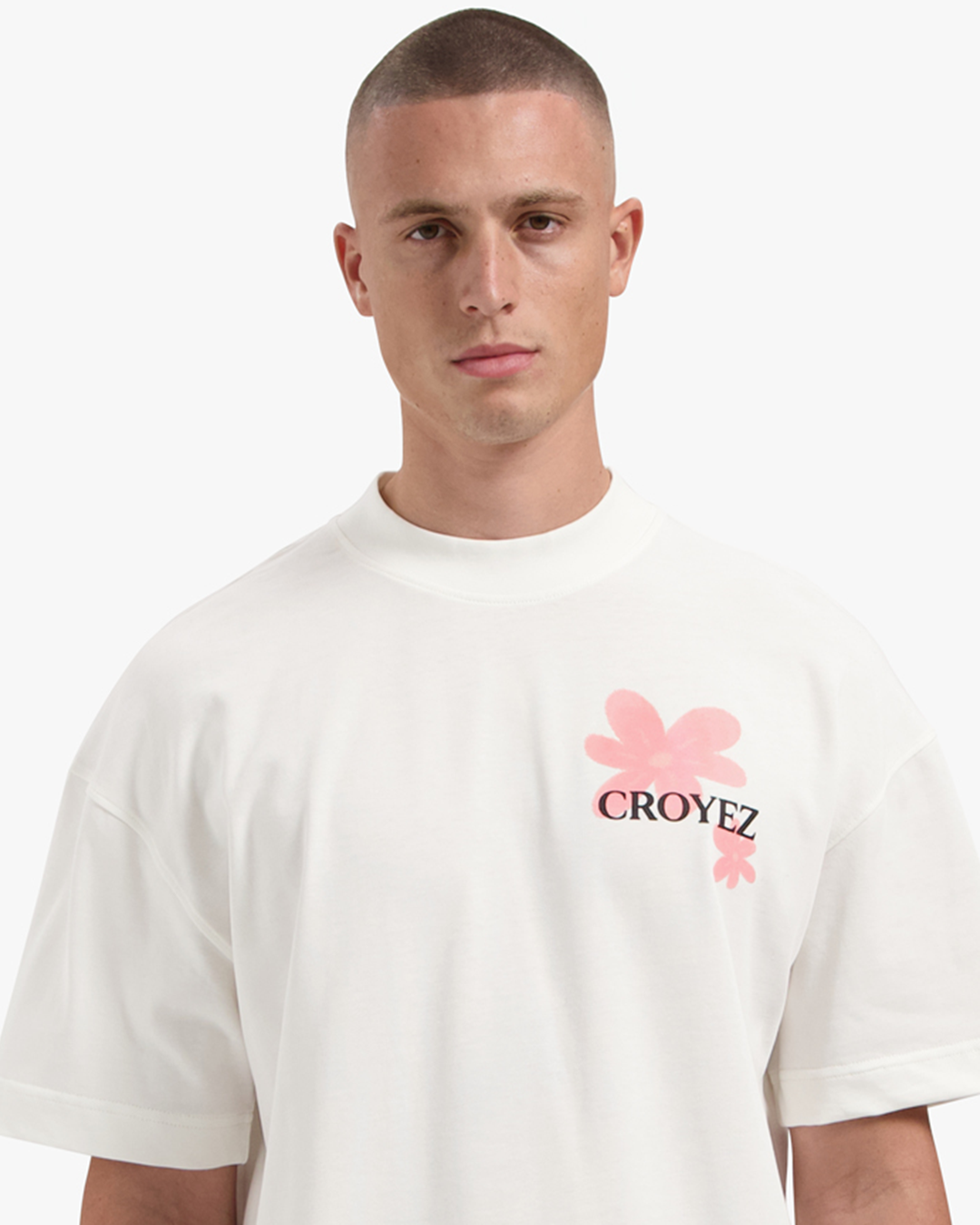 CROYEZ BOTANIQUE T-SHIRT | OFF-WHITE/PINK
