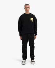 CROYEZ BOTANIQUE SWEATER | BLACK/LIME