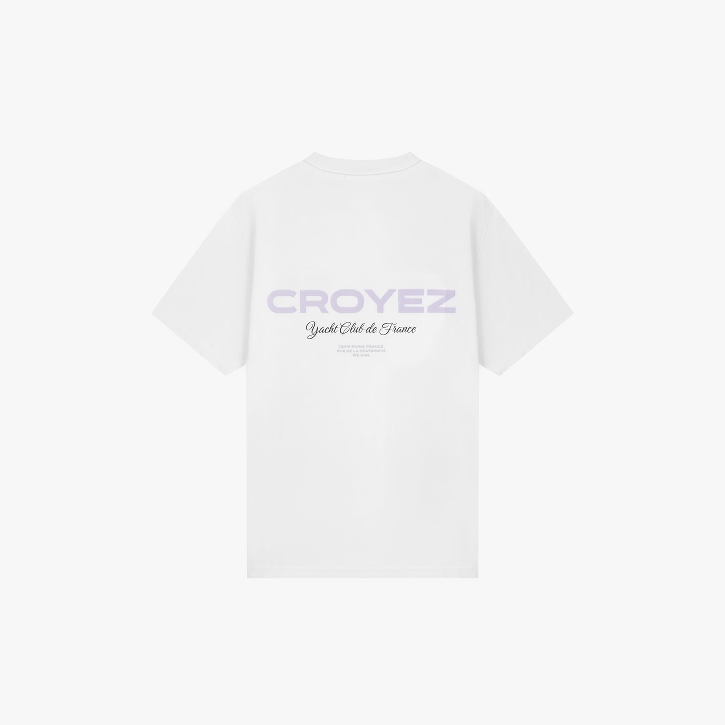 CROYEZ YACHT CLUB T-SHIRT - WHITE/PURPLE