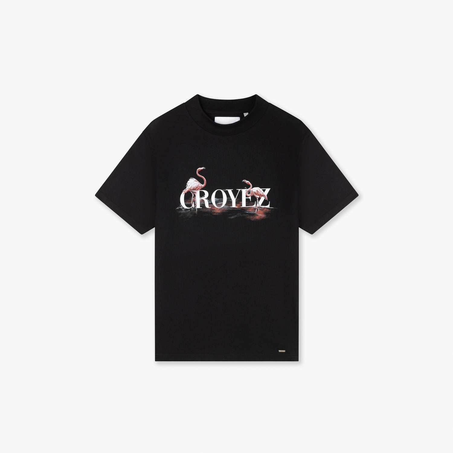 CROYEZ PINK FLAMINGO T-SHIRT | VINTAGE BLACK
