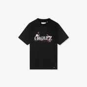 CROYEZ PINK FLAMINGO T-SHIRT | VINTAGE BLACK