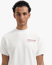 CROYEZ FAMILY OWNED BUSINESS T-SHIRT | WHITE/RED
