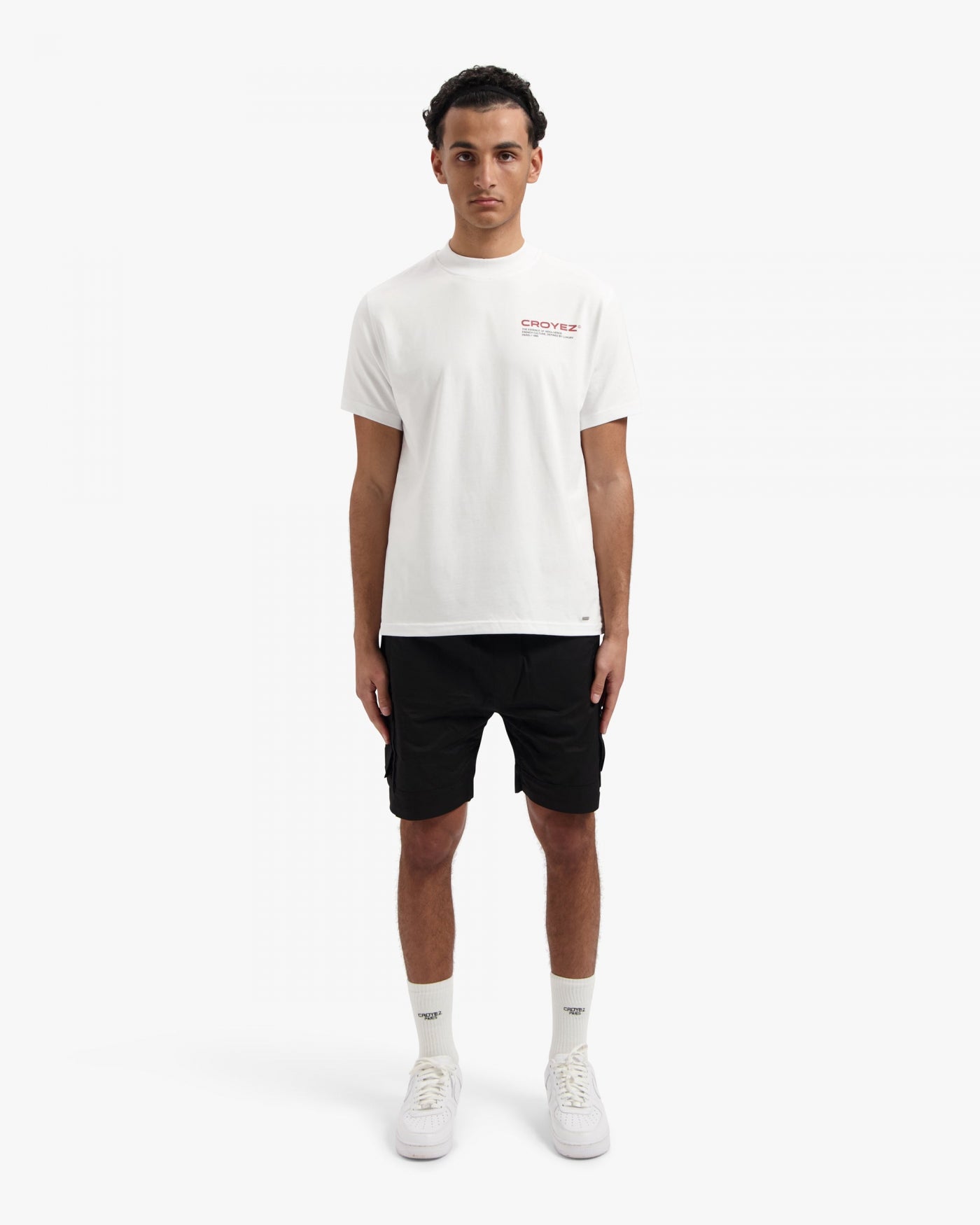 CROYEZ FAMILY OWNED BUSINESS T-SHIRT | WHITE/RED