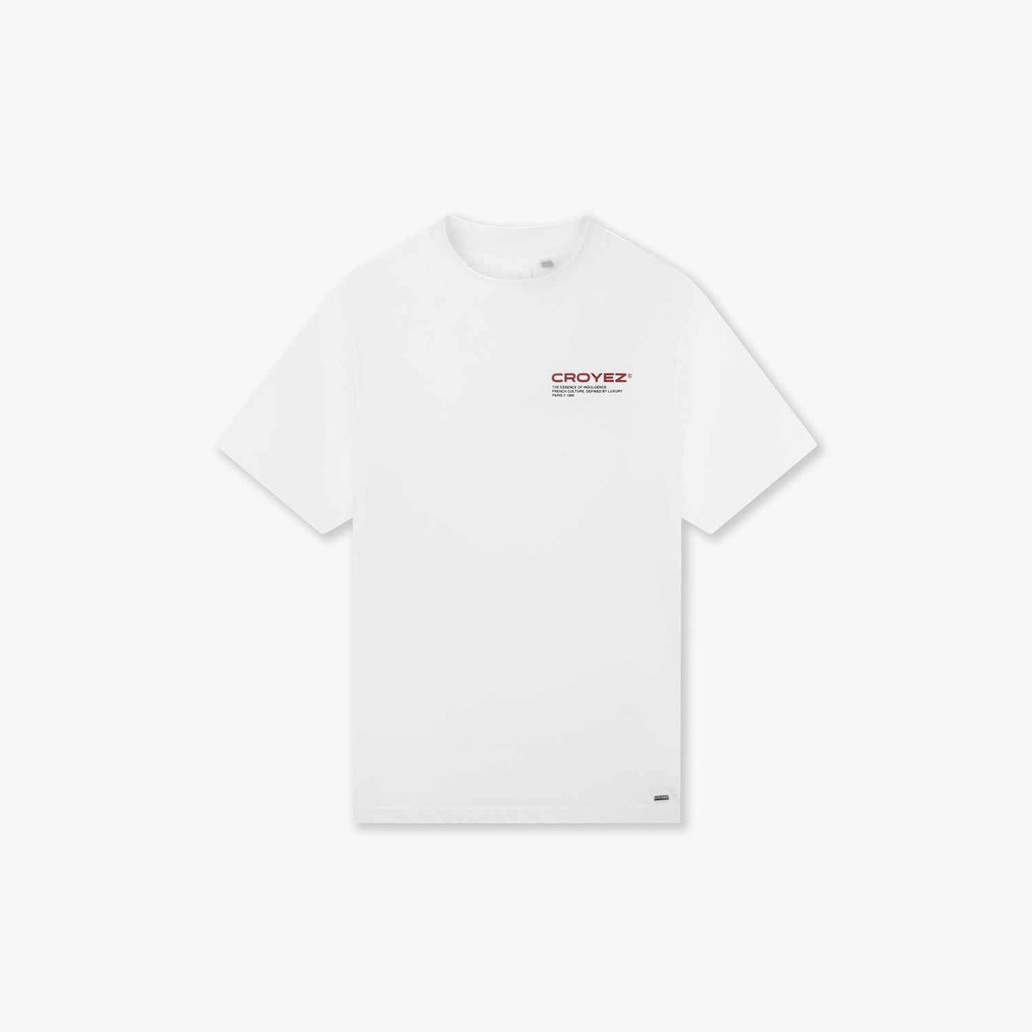 CROYEZ FAMILY OWNED BUSINESS T-SHIRT | WHITE/RED