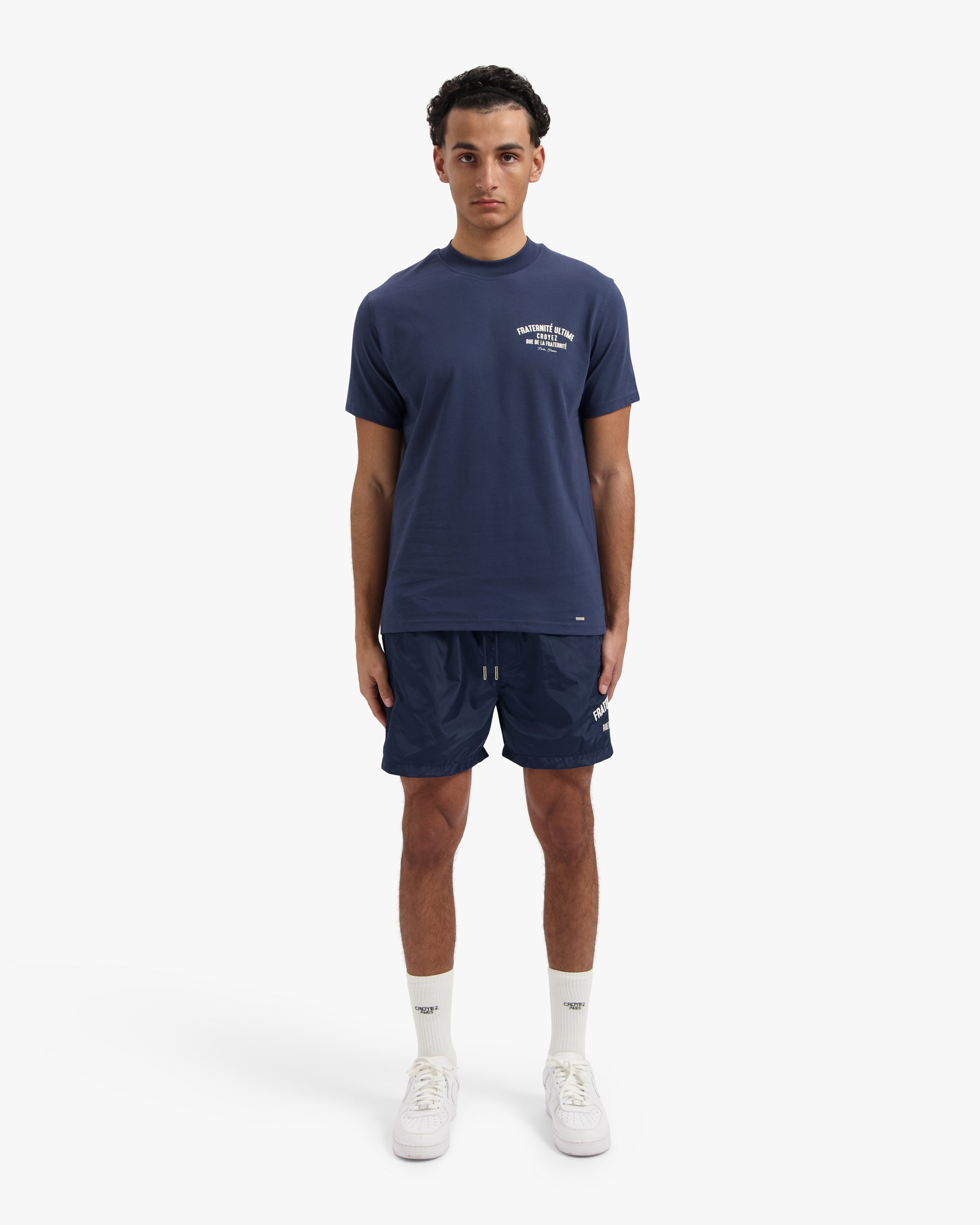 CROYEZ FRATERNITÉ BADESHORTS | MARINE/WEISS